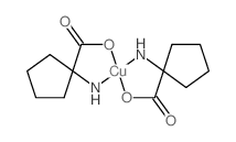 Copper,bis(1-aminocyclopentanecarboxylato-N,O)- (9CI)结构式