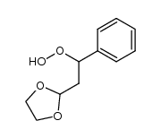 2-(2-hydroperoxy-2-phenylethyl)-1,3-dioxolane Structure