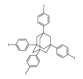 1,3,5,7-tetrakis-(4-iodophenyl)adamantane Structure