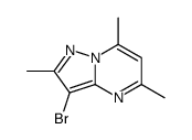 3-溴-2,5,7-三甲基-吡唑并[1,5-a]嘧啶结构式