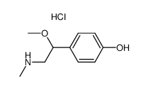 4-(1-Methoxy-2-(methylamino)ethyl)phenol hydrochloride Structure