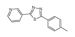 2-(4-methylphenyl)-5-pyridin-3-yl-1,3,4-thiadiazole Structure