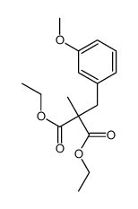 diethyl 2-[(3-methoxyphenyl)methyl]-2-methylpropanedioate Structure