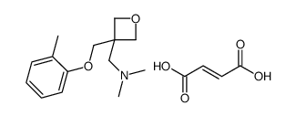 (Z)-but-2-enedioic acid,N,N-dimethyl-1-[3-[(2-methylphenoxy)methyl]oxetan-3-yl]methanamine结构式