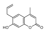 7-hydroxy-4-methyl-6-prop-2-enylchromen-2-one结构式