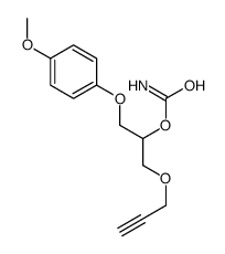 1-(p-Methoxyphenoxy)-3-(2-propynyloxy)-2-propanol carbamate Structure