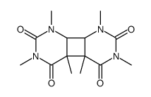1,3,4a,4b,6,8-hexamethyl-hexahydro-cyclobuta[1,2-d:4,3-d']dipyrimidine-2,4,5,7-tetraone结构式