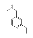 4-Pyridinemethanamine,2-ethyl-N-methyl-(9CI) Structure