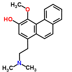 1-[2-(二甲基氨基)乙基]-4-甲氧基-3-菲酚结构式