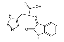 (2S)-3-(1H-imidazol-5-yl)-2-[(2-oxoindol-3-yl)amino]propanoic acid Structure