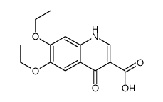 6,7-二乙氧基-4-氧代-1,4-二氢喹啉-3-羧酸结构式