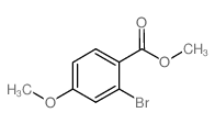 2-溴-4-甲氧基苯甲酸甲酯结构式