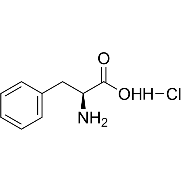 L-苯丙氨酸盐酸盐结构式