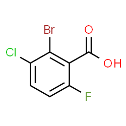 2-Bromo-3-chloro-6-fluorobenzoic acid Structure