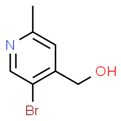 (5-溴-2-甲基吡啶-4-基)甲醇结构式