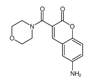6-Amino-3-(morpholinocarbonyl)coumarin structure