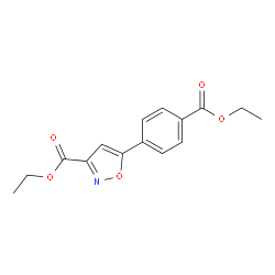 Ethyl 5-[4-(Ethoxycarbonyl)phenyl]isoxazole-3-carboxylate Structure