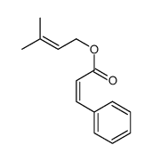 3-methylbut-2-enyl 3-phenylprop-2-enoate结构式