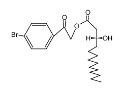 2-(4-bromophenyl)-2-oxoethyl (R)-3-hydroxytetradecanoate结构式