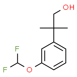 2-(3-(二氟甲氧基)苯基)-2-甲基丙醇结构式