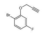 1-bromo-4-fluoro-2-prop-2-ynoxybenzene结构式