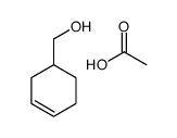 acetic acid,cyclohex-3-en-1-ylmethanol结构式