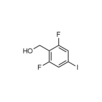 (2,6-二氟-4-碘苯基)甲醇结构式