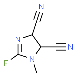 1H-Imidazole-4,5-dicarbonitrile,2-fluoro-4,5-dihydro-1-methyl-(9CI) Structure