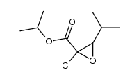 2-chloro-3-isopropyl-oxiranecarboxylic acid isopropyl ester Structure