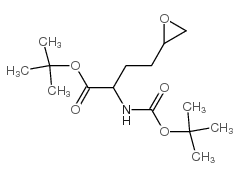 2-(叔丁氧羰基氨基)-4-(环氧乙基)丁酸叔丁酯结构式