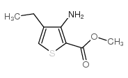 3-氨基-4-乙基噻吩-2-羧酸甲酯结构式