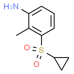 3-(环丙基磺酰基)-2-甲基苯胺结构式