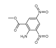 2-amino-3,5-dinitro-benzoic acid methyl ester结构式
