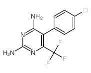 2,4-Pyrimidinediamine,5-(4-chlorophenyl)-6-(trifluoromethyl)- Structure