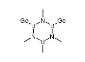 B-Bis-[germyl]-B.N-tetramethyl-borazol Structure