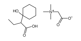 (carboxymethyl)trimethylammonium alpha-ethyl-1-hydroxycyclohexaneacetate structure