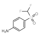 4-[(二氟甲基)磺酰基]苯胺结构式