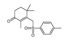 2,4,4-trimethyl-3-[(4-methylphenyl)sulfonylmethyl]cyclohex-2-en-1-one Structure