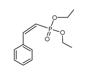 (Z)-(2-phenylvinyl)phosphonic acid diethyl ester结构式
