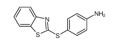4-(BENZOTHIAZOL-2-YL-SULFANYL)PHENYLAMINE Structure
