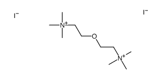 trimethyl-[2-(2-trimethylammonioethoxy)ethyl]azanium diiodide结构式