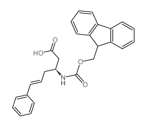 Fmoc-苯乙烯基-L-β-高丙氨酸结构式