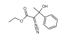 ethyl 2-diazo-3-hydroxy-3-phenylbutanoate Structure
