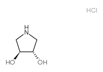 (3S,4S)-吡咯烷-3,4-二醇盐酸盐结构式