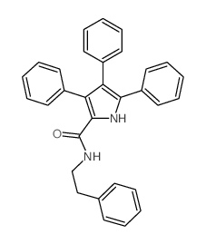 1H-Pyrrole-2-carboxamide,3,4,5-triphenyl-N-(2-phenylethyl)-结构式