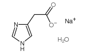 4-imidazoleacetic acid sodium salt hydrate structure