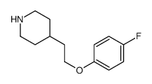 4-(2-(4-氟苯氧基)乙基)哌啶结构式