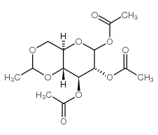 1,2,3-tri-o-acetyl-4,6-o-ethylidene-d-glucopyranose结构式