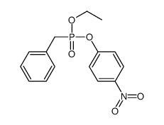 Benzylphosphonic acid ethyl p-nitrophenyl ester Structure