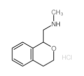 1H-2-Benzopyran-1-methanamine,3,4-dihydro-N-methyl-, hydrochloride (1:1) Structure